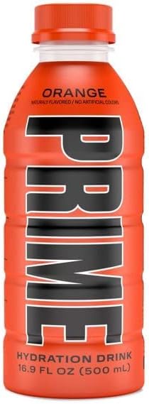 Prime Hydration Sports Drink 5 Pack - Grape, Orange, Blue Raspberry, Tropical Punch, & Lemon Lime(5 Bottles, 16 Fl Oz. Each)