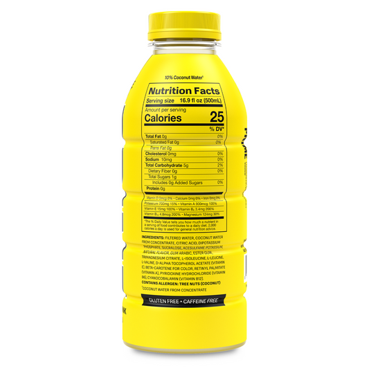 Prime Hydration Sports Drink Lemonade (12 Drinks, 16 Fl Oz. Each)