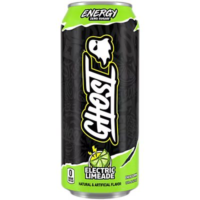 GHOST Energy Drink - Zero Sugar - EDC Electric Limeade (12 Drinks, 16 Fl Oz. Each)