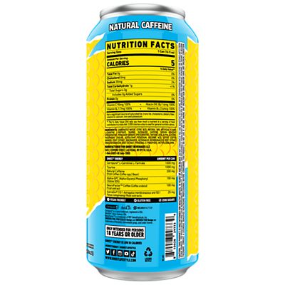 GHOST Energy Drink- Zero Sugar - SWEDISH FISH (12 Drinks, 16 Fl Oz. Each)