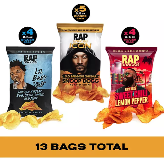 Rap Snacks Gold Variety Pack Chips (13 ct)