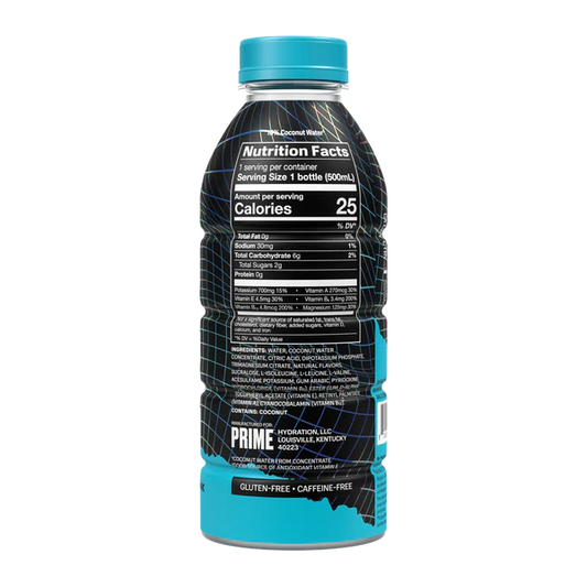 USA - Limited Edition Prime Hydration X Strawberry Lemonade Blue Holographic Bottle