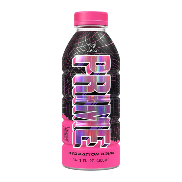 USA - Limited Edition Prime Hydration X Strawberry Lemonade Pink Holographic Bottle