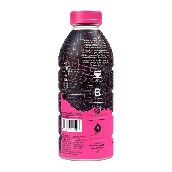 USA - Limited Edition Prime Hydration X Strawberry Lemonade Pink Holographic Bottle