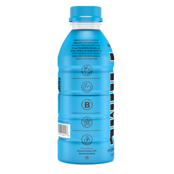 Prime Hydration Sports Drink Blue Raspberry (12 Drinks, 16 Fl Oz. Each)