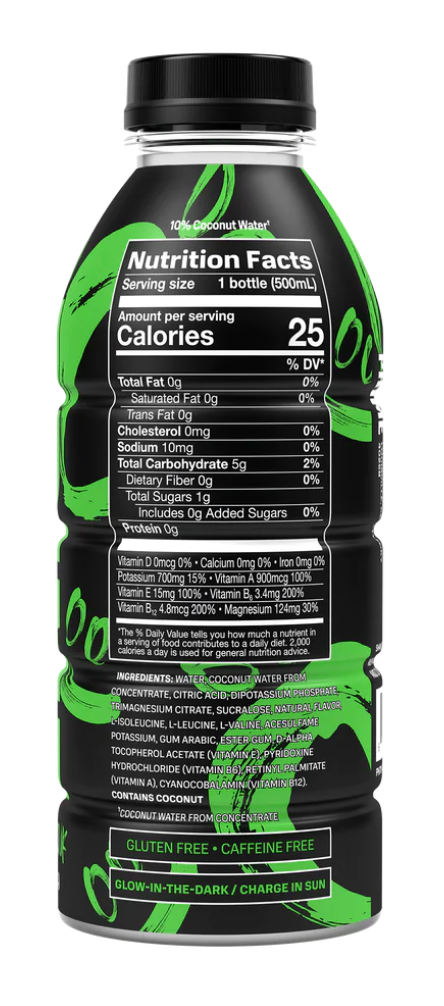 Limited Edition Prime Hydration Glowberry Variety Pack (15 Drinks, 16 Fl Oz. Each)