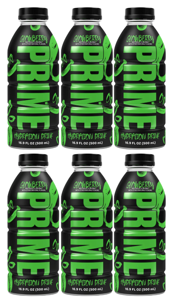 Limited Edition Prime Hydration Sports Drink GlowBerry (16.9 Fl Oz Per Bottle)