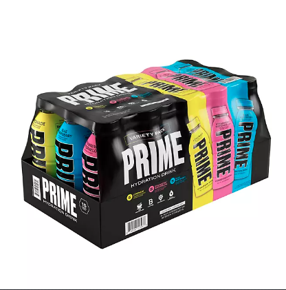 Prime Hydration Variety Pack 2.0 Lemonade, Strawberry Watermelon, & Blue Raspberry