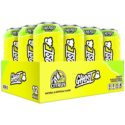 GHOST Energy Drink - Zero Sugar - Citrus (12 Drinks, 16 Fl Oz. Each)