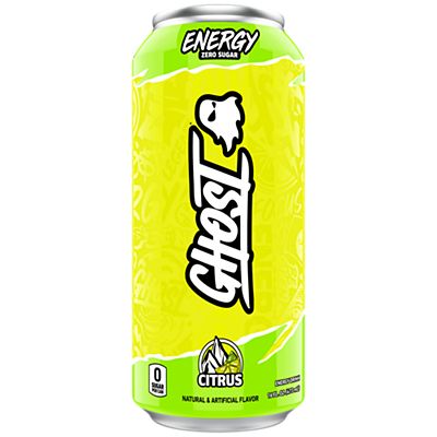 GHOST Energy Drink - Zero Sugar - Citrus (12 Drinks, 16 Fl Oz. Each)