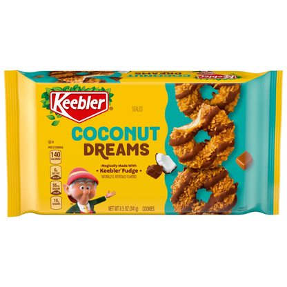 Keebler Coconut Dreams Fudge, Coconut & Caramel Cookies