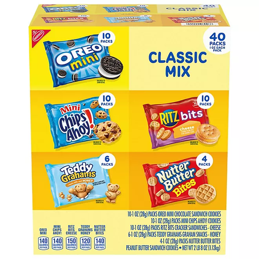 Nabisco Classic Mix Cookie & Cracker Variety Pack (40pk)