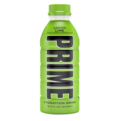 Prime Hydration Sport Drink 5 Pack With The Newest Flavour Lemonade, Strawberry Watermelon, Ice Pop, Blue Raspberry, & Lemon Lime (5 Bottles, 16 Fl Oz. Each)