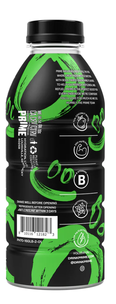 Glowberry Prime Hydration Drink does indeed glow in the dark
