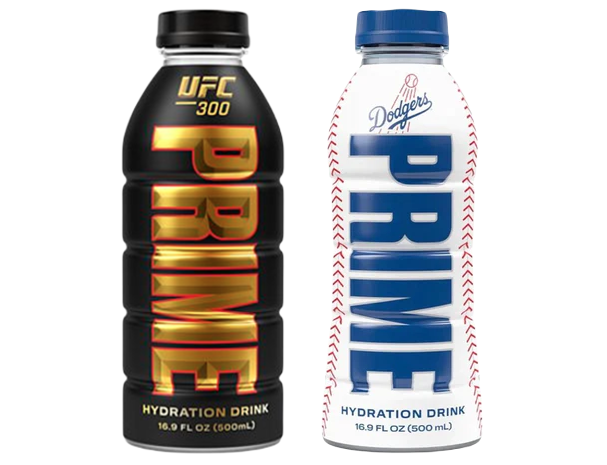 Rare Limited Edition Prime Hydration UFC 300 & Dodgers Pack (2 Bottles)